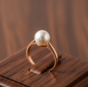 Bague de fête en argent 925 personnalisée de haute qualité avec perle d'eau douce pierre précieuse tendance placage rhodium cadeau de bijoux de mode - Product Image 2