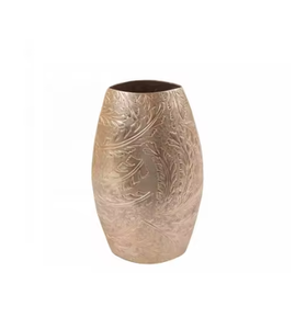 Elegante Jarrón de Metal Hecho a Mano con Acabado Dorado Moderno para Decoración de Bodas, Fiestas y Hogar, Ligero y Resistente al Óxido - Product Image 1