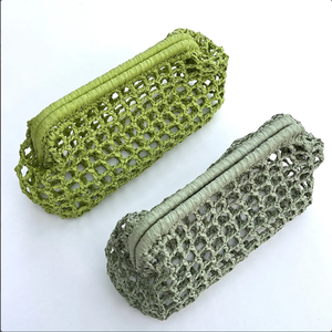 คลัทช์ตาข่ายถักฟาง, กระเป๋าราฟเฟียชุดราตรี กระเป๋าสานมือ กระเป๋าฟาง - Product Image 1