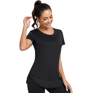 เสื้อยืดครอปโลโก้สำหรับผู้หญิงเสื้อครอปรัดรูปลำลองสำหรับผู้หญิง - Product Image 2