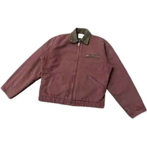 Chaqueta Bomber Gruesa y Transpirable para Hombre con Logotipo Personalizado de Alta Calidad, con Bolsillo Delantero, Estilo Urbano, Cierre de Cremallera, Cuello Camisero - Product Image 4