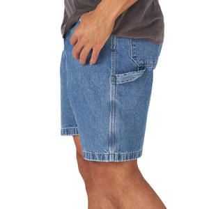 Shorts de Mezclilla para Hombre al por Mayor, Diseño Personalizado, 100% Algodón, Ligeros, Estilo Urbano, Cintura Elástica, Tinte Liso, Tallas Grandes - Product Image 1