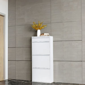 Mueble Zapatero de Acero Inoxidable de Diseño Moderno y Alta Calidad para Montar en la Pared, Mueble de Salón de 3+ Niveles, Ahorra Espacio, Impermeable - Product Image 1