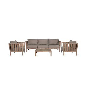 <span class=keywords><strong>Mobili</strong></span> da esterno moderno giardino Set divano in legno naturale-Yuri
