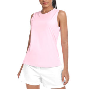 Débardeur de sport sur mesure OEM pour femmes, en nylon et élasthanne tricoté, respirant, pour la salle de sport, le yoga - Product Image 6