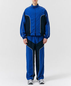 Veste de survêtement en coton pour homme, style vintage d'hiver, logo réfléchissant, bordure réfléchissante, jogging cargo, sport, tissage, coupe ample, coupe-vent - Product Image 3