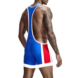 Latest Design FOGE SPORTS <b>Men's</b> Wrestling <b>Singlet</b>-Spandex/Polyester Quick Dry Breathable Comfortable Customizable Colors & Logo - Product Image 4