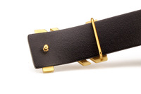 Ceinture en cuir véritable pour hommes, fabrication artisanale, durable, avec boucle en laiton massif, pour adultes, décontractée et habillée
