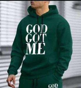 Sudadera con Capucha Deportiva de Invierno Transpirable con Detalles Adicionales, Tejido de Poliéster/Algodón, Impresión Digital y Detalle de Cuentas - Product Image 2