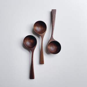 Ensemble de cuillères classiques en bois d'acacia pour la cuisine, la maison, l'hôtel, la table à manger, le dîner, design moderne, couverts en bois naturel - Product Image 6