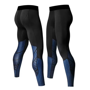 Nouveau séchage rapide sublimé MMA hommes Leggings collants de Compression pour la gymnastique porte des hommes Leggings de course Compression Fitness collants pantalon - Product Image 1