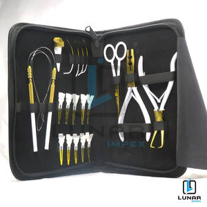 Kit de herramientas de extensión de cabello de fabricación LUNAR en color de plasma blanco y dorado con etiquetado de logotipo de marca personalizado - Product Image 2