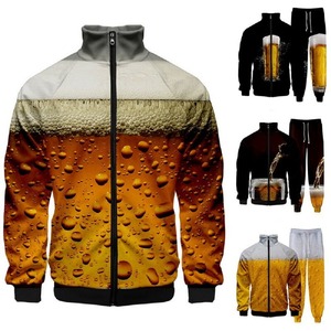 Coupe-vent de jogging d'entraînement pour hommes, nouveau design, survêtement en nylon à blocs de couleurs pour l'hiver, survêtement vierge pour hommes, personnalisé - Product Image 2