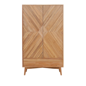 Ensemble de chambre à coucher au design minimaliste avec armoire à deux portes, style moderne pour meubles de chambre - Product Image 3