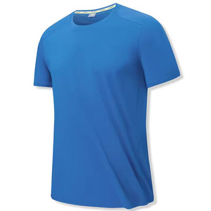 Camisetas hechas a medida para hombre Cuello redondo de color sólido de alta calidad con mangas cortas Todas las tallas disponibles Características ligeras de secado rápido - Product Image 1