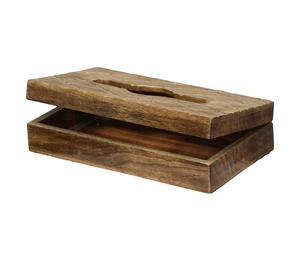 Boîte de porte-mouchoirs rectangulaire en bois Vente chaude en bois Nouveau design et décoration de table et accessoires à bas prix - Product Image 3