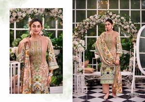 Material de vestido bordado de impresión Digital de algodón suave de primera calidad colección al por mayor de Salwar Kameez para ropa de fiesta - Product Image 4