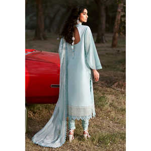 Ensemble de 3 pièces pour femmes, costume en tissu brodé avec dupatta en mousseline brodée KD-62001 - Product Image 2