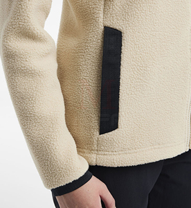 Unisex Premium personalizado superior ligero cálido empacable deporte polar chaqueta cremallera lona a prueba de viento transpirable alta 100% algodón - Product Image 3