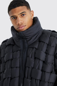 Veste matelassée oversize unisexe de qualité supérieure, fermeture éclair, hiver, personnalisée, matelassée, imperméable, respirante, extérieur, capuche avant - Product Image 5