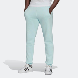 Pantalones de chándal transpirables de triple lámina, 70% algodón, 30% poliéster reciclado, forro polar, casi azul - Product Image 1