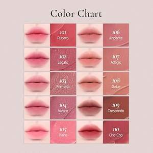 Dinto Madame Butterfly Collection Blurring Lip Veil 106 Andante Matte Velvet Lipstick Waterproof Long Lasting Korean Lip Tint - Product Image 3