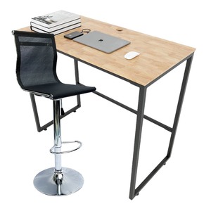 Adjustable Standing <b>Desk</b> & Foldable Mesh Back Chair Set-<b>Simple</b> Design Portable & Wooden - Product Image 1