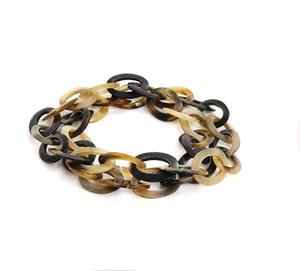 Modern Handmade Trapezium Shaped Buffalo Horn Necklace Earth Tone Brown Personal <b>Gift</b> <b>Set</b> - Product Image 1