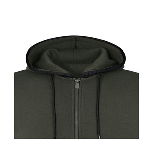 Nouveauté 2026 – Sweat à capuche oversize personnalisé avec fermeture éclair, en satin, style boxy, avec perles cousues – Fabricants de sweats à capuche zippés en gros - Product Image 2