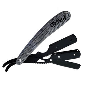 Navaja de Afeitar Recta de Acero Inoxidable, Plegable, con Filo Recto, Navaja de Barbero, con Logotipo Personalizado - Product Image 4