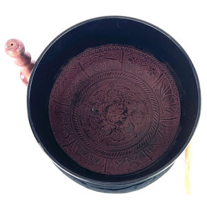 Bol sonore chantant en métal aluminium vintage de forme ronde taille personnalisée pour le yoga thérapie bol de repos bol de prière - Product Image 5