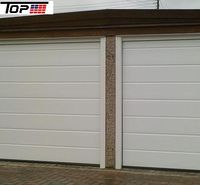 Meilleures ventes Portes de garage en acier électriques à double peau isolées automatiques personnalisées pour villas modernes Sectionnel à mousse aérienne