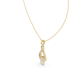 Collar con Colgante de Diamante Cultivado en Laboratorio, 1.0821 CT VVS-VS EF, Diamantes CVD, Oro de 18K, 14K, Rosa, Amarillo, Blanco, Joyería de Lujo - Product Image 5