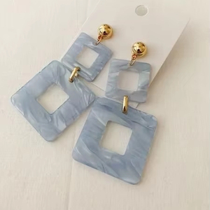 Gran oferta, pendientes de resina minimalistas, tamaño personalizado, piezas largas de forma redonda para hallazgos de joyería de moda - Product Image 1