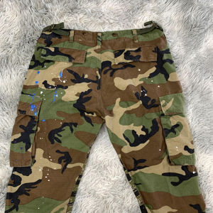 Nuevo 2025 hombres moda Streetwear salpicaduras pintura camuflaje hombres Cargo pantalones 2025 - Product Image 5