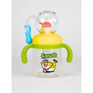 กระเป๋าเป้ตุ๊กตาไทเคิลชาร์คสำหรับแฟนคลับบีทีเอส พร้อมขวดน้ำหลอดดูดลายซันไชน์สำหรับเด็ก - Product Image 5