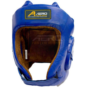 เครื่องป้องกันศีรษะทำจากหนังสังเคราะห์แท้สำหรับฝึกมวยและ MMA สำหรับมืออาชีพออกแบบโลโก้ได้ตามที่ต้องการ - Product Image 4