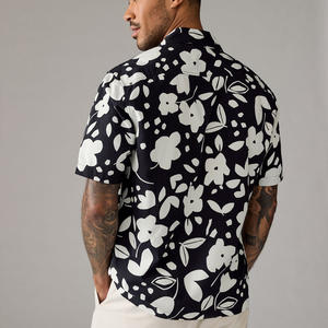 เสื้อแขนสั้นแฟชั่นพอดีตัวของผู้ชายที่มีดีไซน์พิมพ์ลายกำหนดเองป้ายโลโก้และตราสินค้าสำหรับกิจกรรม - Product Image 5