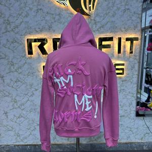 Nouveau style, meilleur matériau, sweat à capuche personnalisé imprimé et brodé, 100% coton molletonné, streetwear, écologique, respirant - Product Image 4