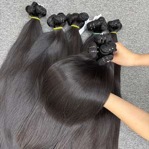 Vente en gros Extensions de cheveux humains cambodgiens bruts droits naturels dans la trame de source de haute qualité - Product Image 3