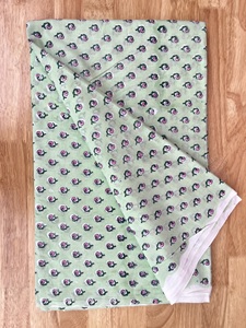 Tissu en coton biologique imprimé par blocs Matériel d'habillement imprimé en coton biologique de fournisseur de confiance Produit à un prix abordable - Product Image 2