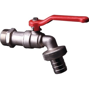 Válvula de Bola de Latón Niquelado, Rosca Externa de 3/4, Tamaño Nominal de 19 mm - Product Image 1