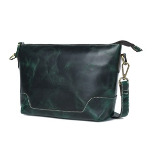 Vintage nuevo bolso Hobo 100% cuero genuino duradero en relieve diseño clásico cierre de cremallera botón cadenas gran capacidad portátil - Product Image 3