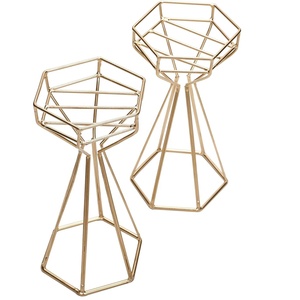 Bougeoir au design de luxe Bougeoir de qualité supérieure Bougeoir doré de luxe personnalisable pour l'éclairage de la décoration - Product Image 4