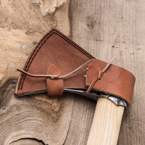 Prim el-dövme Viking balta Survival hazır çift başlı oyulmuş bıçak yüksek karbon çelik katı ahşap kolu endüstriyel sınıf - Product Image 5