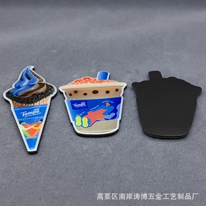 Custom <b>Metal</b> Enamel Fridge Magnet Souvenir for Tourist Attractions Brand Event Giveaway Zinc Alloy Painted Magnetic <b>Sticker</b> - Product Image 4
