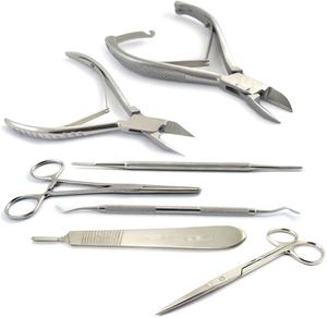 High Quality Customized Stainless Steel Nail Clipper Cutter Manicure & <b>Pedicure</b> Kit Chiropody Instruments Wholesale Packed Box - Product Image 1