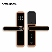 Serrure intelligente Tuya TTlock pour porte en bois, nouvelle serrure électronique domestique à code d'identification par empreinte digitale 2024
