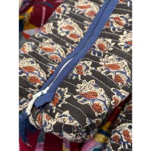 Bolsa de Cosméticos Grande Estilo Bohemio, Ecológica, de PU a Rayas con Cierre de Cremallera, Logotipo Personalizable, Estuche de Maquillaje con Diseño de Puntos - Product Image 3