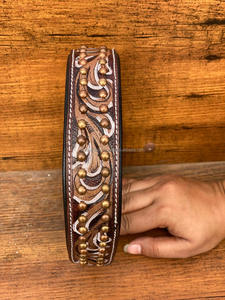 ร้อนขายล่าสุดดอกไม้มือเครื่องมือหนังสุนัขสําหรับสัตว์เลี้ยงหนังแท้เบาะปรับอุปกรณ์เสริมสําหรับเข็มขัดคอ - Product Image 3